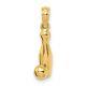 14k Yellow Gold Bowling Pin Ball Necklace Pendant Charm Sport Fine Jewelry