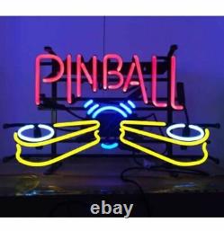 17 Pinball Machine Pub Artwork Neon Light Sign Glass Visual Neon Sign