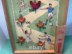 1928 Amsterdam Olympics Toy Pinball Olympiade Game Bagatelle Vintage Antique