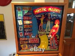 1954 Mystic Marvel Pinball Machine Rare Antique Magician Theme Gottlieb Juke Box