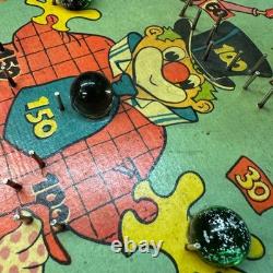 1960 Nice Very Colourful Vintage Circus Clown Pinball Game Complete Working