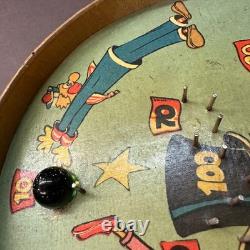 1960 Nice Very Colourful Vintage Circus Clown Pinball Game Complete Working