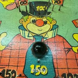 1960 Nice Very Colourful Vintage Circus Clown Pinball Game Complete Working