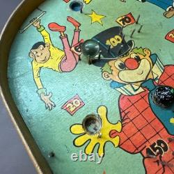 1960 Nice Very Colourful Vintage Circus Clown Pinball Game Complete Working