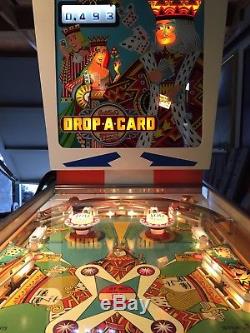 1971 Gottlieb Drop-a-Card Pinball Machine