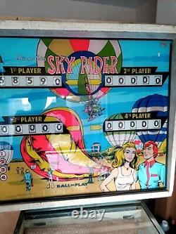 1974 Sky Rider pinball machine, Chicago Coin EM