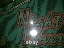 1989 pinball machine cocktail night moves rare coffee table style Gottlieb