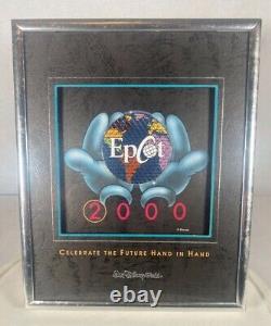 2000 Disney Wdw Epcot Globe Symbol Jumbo Pin 8x10 Framed Le 700