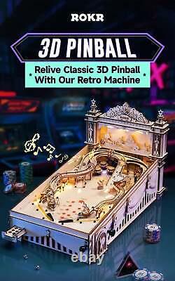 3D Pinball Machine Model Kit Vintage Style