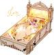 3d Pinball Machine Puzzle, Amusing Table Game, Mechanical Wooden Model Building