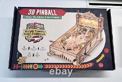 3D Pinball Machine Puzzle, Amusing Table Game, Mechanical Wooden Model Building