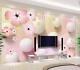 3d Pink Flower Ball Zhub40865 Wallpaper Wall Mural Removable Self-adhesive Ann