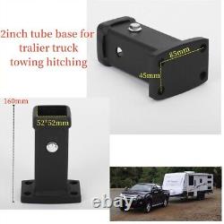 4pcs Set Trailer Hitch Towbar & Receiver Towing Adapter with 2 Ball -6000lbs UK