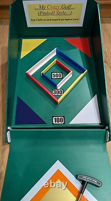 6 Hole pinball style crazy golf. (boxed and portable)