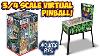 A 3 4 Scale Virtual Pinball Machine With 12 Games Like An Arcade1up
