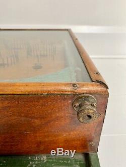 A Vintage/antique Wooden Tabletop Pinball Arcade Machine Fairground
