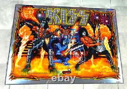 Ace Frehley SIGNED KISS STERN PINBALL Machine Backglass High Resolution Mirror