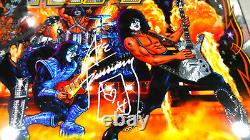 Ace Frehley SIGNED KISS STERN PINBALL Machine Backglass High Resolution Mirror