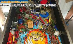 Addams Family Pinball Machine Great Condition Perfect Gold Sides