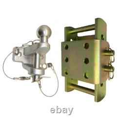 Adjustable Tow Hitch Drop Plate 2 Pin & Ball and Pin Tow Hitch 3.5t