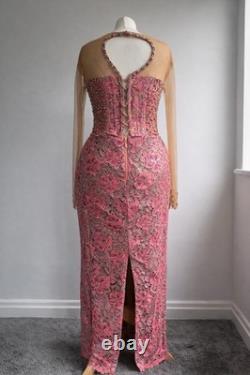 African native inspired embellished occasion dress UK 10-12