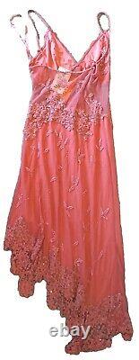 Aftershock Pink ballgown dress with sequins and straps Stunning New with tags