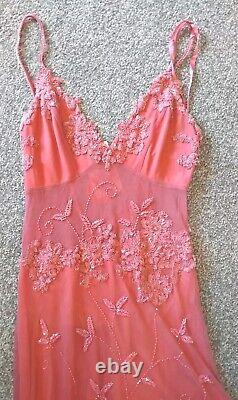 Aftershock Pink ballgown dress with sequins and straps Stunning New with tags