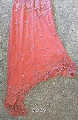 Aftershock Pink ballgown dress with sequins and straps Stunning New with tags