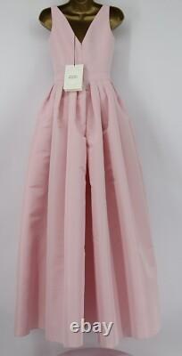 Alexander Mcqueen Pleated Silk Faille Gown Womens It38 Uk6 Ice Pink Rrp£3200 Br
