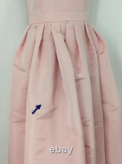 Alexander Mcqueen Pleated Silk Faille Gown Womens It38 Uk6 Ice Pink Rrp£3200 Br