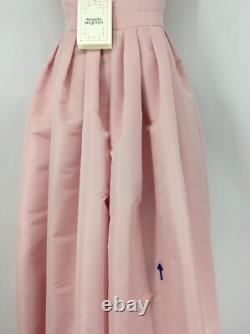 Alexander Mcqueen Pleated Silk Faille Gown Womens It38 Uk6 Ice Pink Rrp£3200 Br