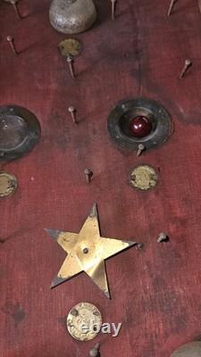Antique 1890's 1 Star 3 Bell Redgrave Bagatelle Game, Early Pinball, 27 X 11