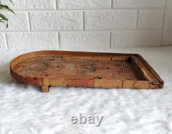 Antique Wooden Bagatelle Pinball Game Toy Kids Props With Manual at Back WN682