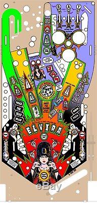 BALLY Elvira And The Party Monsters EATPM Pinball Machine Playfield Overlay