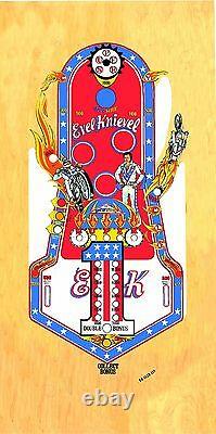 BALLY Evel Knievel Pinball Machine Playfield Overlay