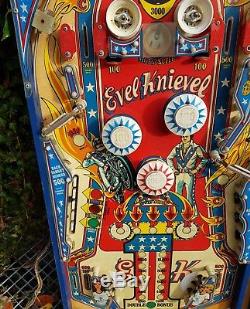 BALLY Evel Knievel Pinball Machine Playfield plastics Vintage original