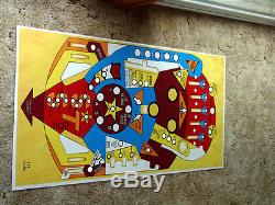 BALLY Supersonic Pinball Machine Playfield Overlay