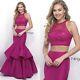 Blush Prom/ballgown Two Piece In Hot Pink Size 4/6/8 New