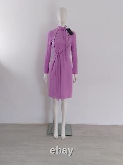 BNWT Shanghai Tang'Cady' Dress Size UK 8 10 EU 36 38 Pink Waist-Tie Midi £1065
