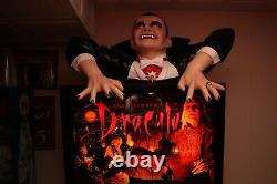 BSD Dracula/ Monster Bash pinball machine Topper with Red Led eyes-on wooden stand