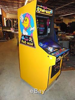 Baby Pacman Pinball Machine LED's NICE RESTORE