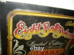 Backglass for pinball Eight Ball DeLuxe Limited Edition (Bally)