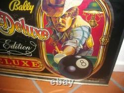 Backglass for pinball Eight Ball DeLuxe Limited Edition (Bally)