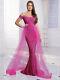 Backless Sparkly Sequin Velvet Wedding Prom Gown Pink Dress Sizes Xs-xl