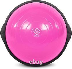 Balance Ball Pod Trainer, BOSU Sport Balance Trainer, Travel Size, Pink