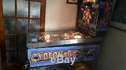 Bally 1985 Cybernaut Pinball Machine Rare Game