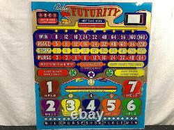 Bally Bingo Futurity Horse Race Pinball Machine Game Backglass