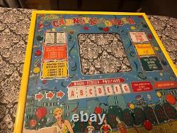 Bally Bingo Pinball Machine Carnival Queen 1958 Vintage