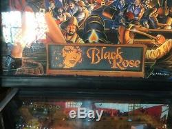 Bally Black Rose pinball machine fully working and new cabinet decals