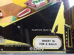 Bally Dixieland Pinball Machine a genuine 1968 rare and vintage coin-op pin